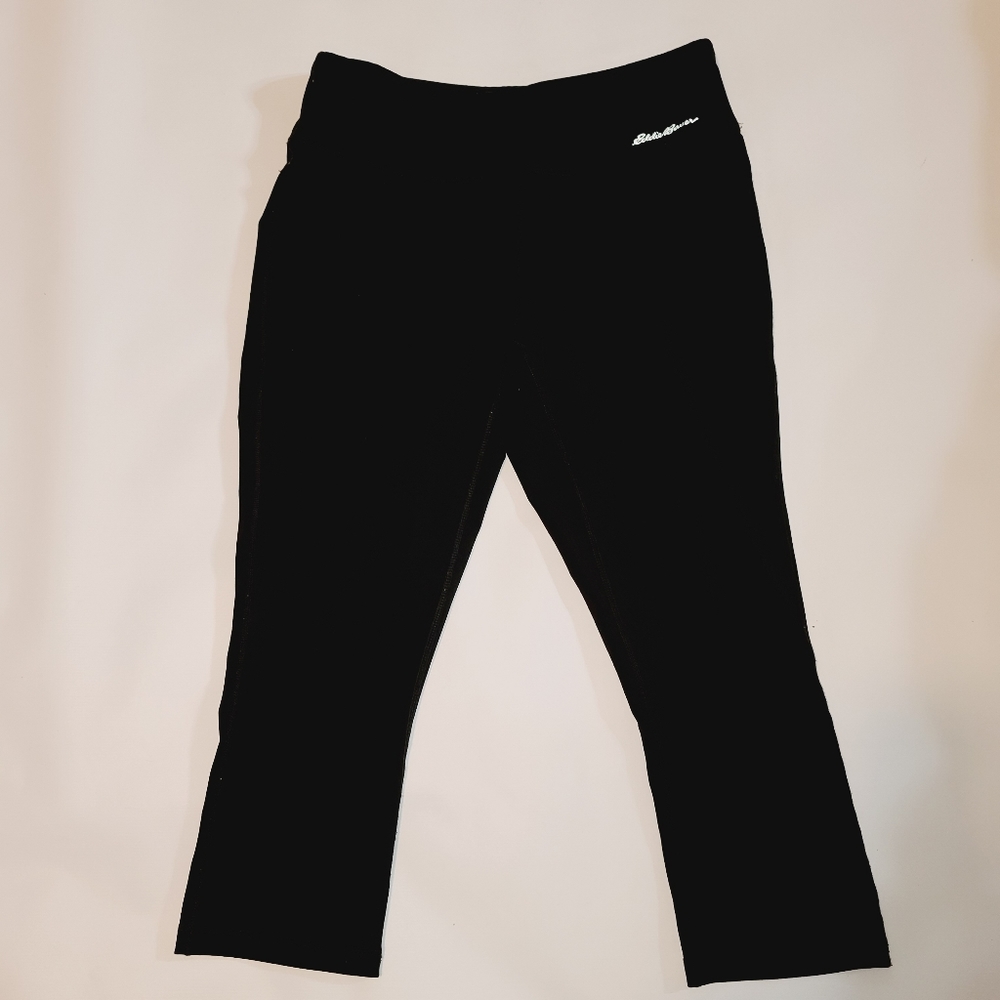 Eddie Bauer blavk Capri leggings